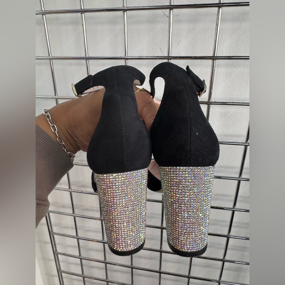Kate Spade Aurora Borealis Bling Iridescent Statement Heels Womens Size 6M - Picture 11 of 11